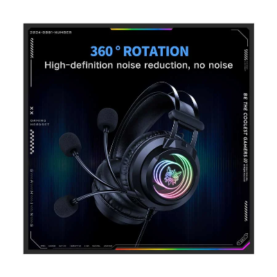 Picture of ONIKUMA X80 RGB Wired Black 7.1 Surround Sound Gaming Headphone