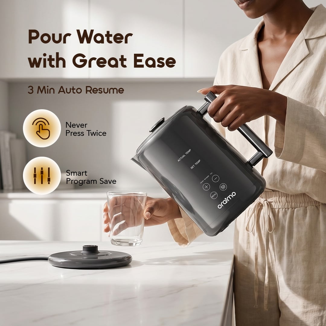 Picture of oraimo FastBrew Fast Smart 1.7L 316 Stainless Steel Electric Kettle