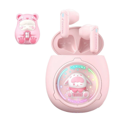Picture of ONIKUMA T302 RGB Pink TWS Bluetooth Earbuds