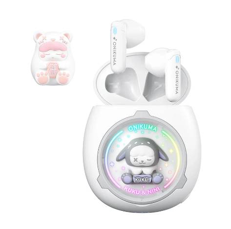 Picture of ONIKUMA T302 RGB Pink TWS Bluetooth Earbuds