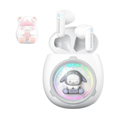 Picture of ONIKUMA T302 RGB Pink TWS Bluetooth Earbuds