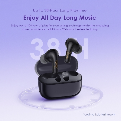 Picture of Oraimo SpaceBuds Z ANC Light Gold TWS Bluetooth Earbuds #OTW-625