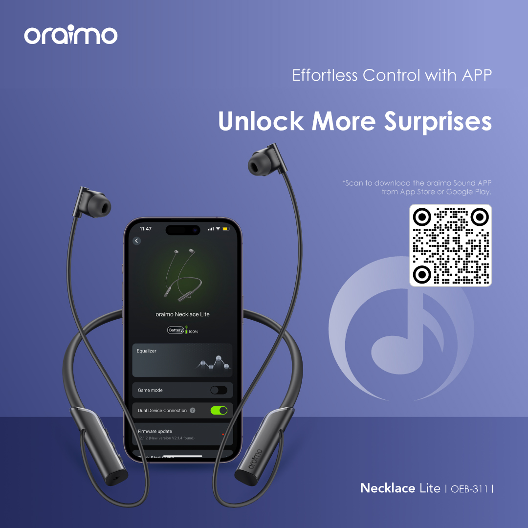 Picture of oraimo Necklace Lite oraimo Necklace Lite Neckband Headphones