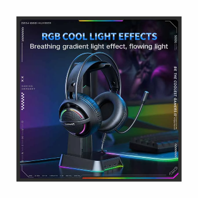 Picture of Onikuma X88 RGB Wired Black Gaming Headphone