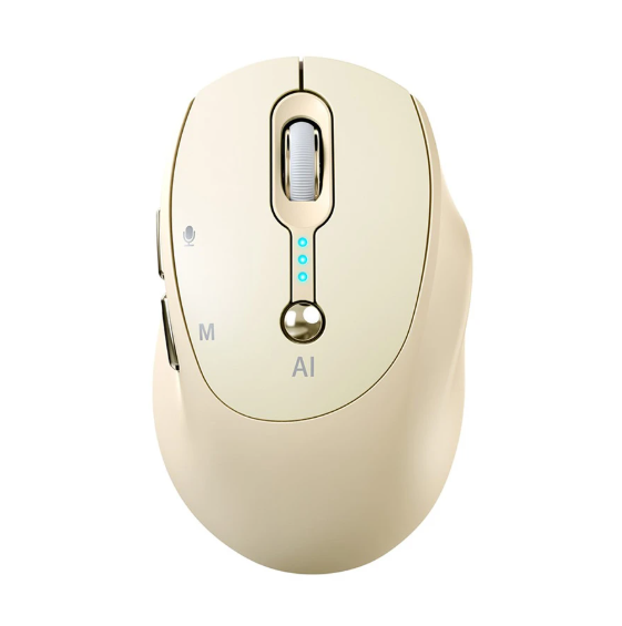 Picture of T-WOLF M7 Wireless (Dual Mode) Silent Yellow Smart AI Mouse