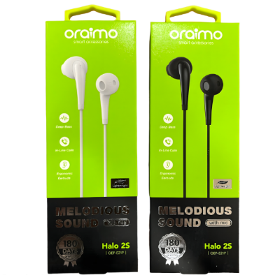 Picture of oraimo Halo 2S Half In-Ear Wired Headphones