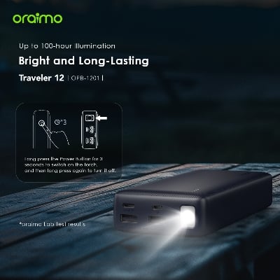 Picture of Oraimo Power Bank (OPB-1201P)- GRAPHITE BLACK