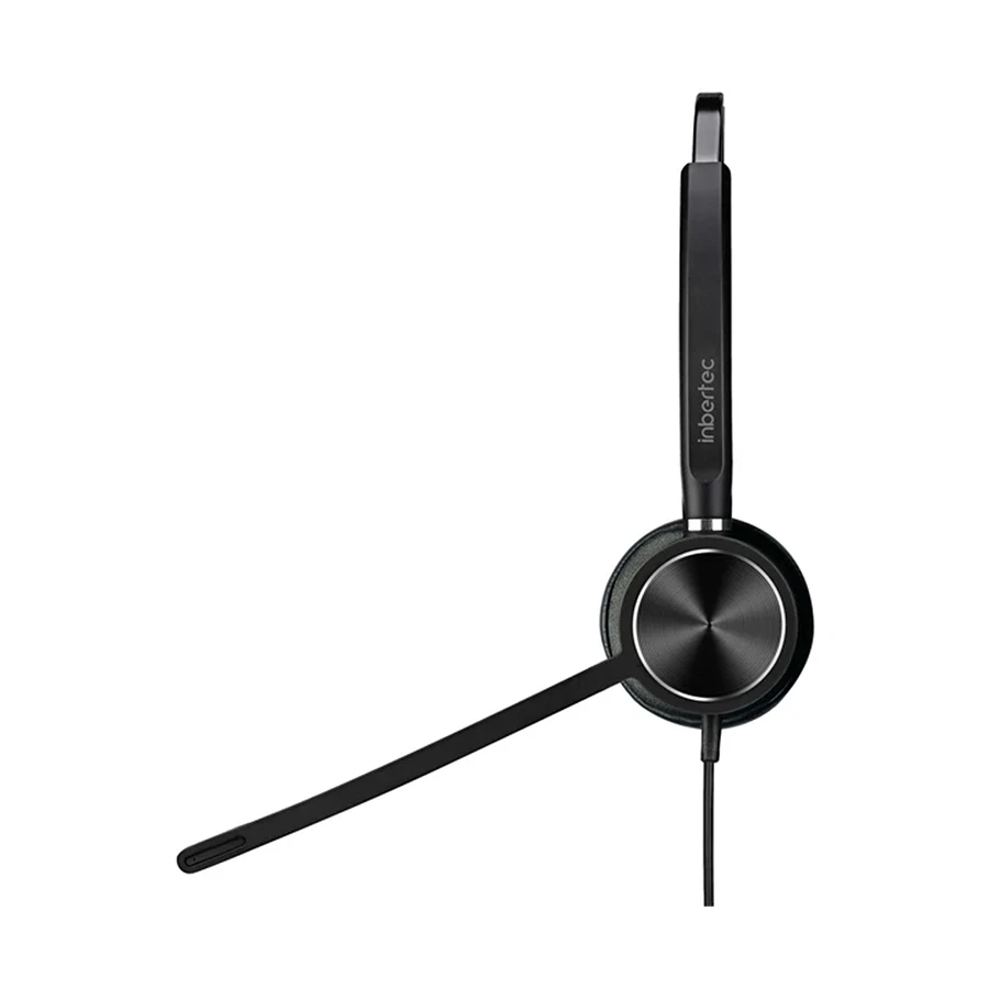 Picture of Inbertec C10DJU Duo USB & 3.5mm Jack Noise Cancelling Black Headphone