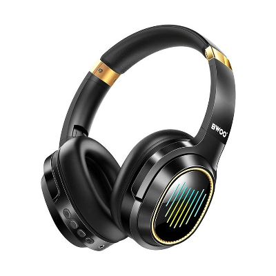 Picture of BWOO BO-BW586 RGB Over Ear Bluetooth Black Noise Cancelling Headphone