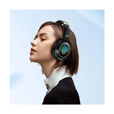 Picture of BWOO BO-BW586 RGB Over Ear Bluetooth Black Noise Cancelling Headphone