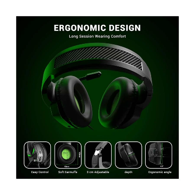 Picture of EKSA E7000 Fenrir S Black Wired Over-Ear Gaming Headphone