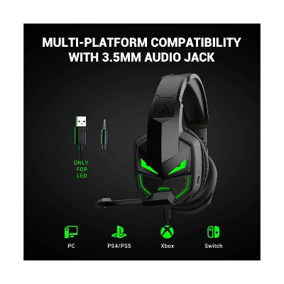 Picture of EKSA E7000 Fenrir S Black Wired Over-Ear Gaming Headphone