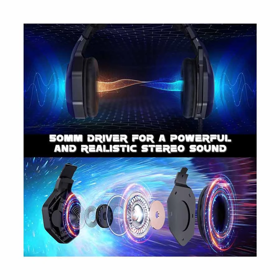 Picture of ONIKUMA K10 Pro RGB Wired Black Professional Gaming Headphone