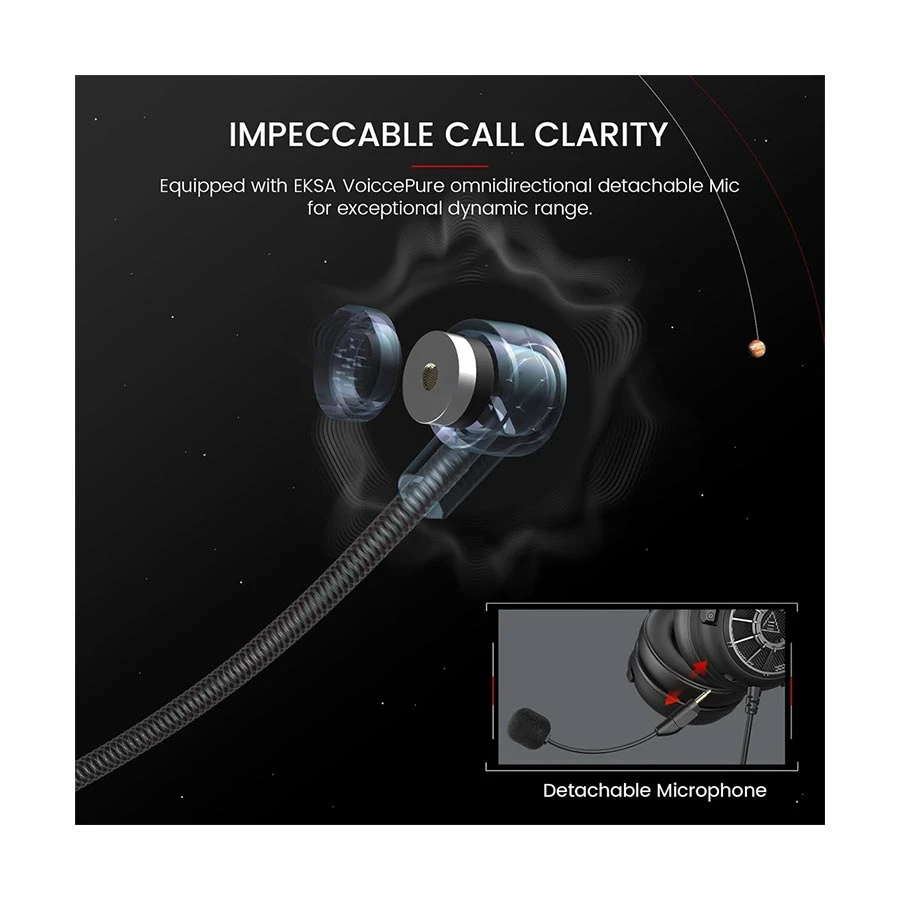 Picture of EKSA StarEngine E5000S Black Wired Over-Ear Gaming Headphone