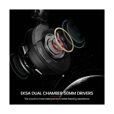 Picture of EKSA StarEngine E5000S Black Wired Over-Ear Gaming Headphone