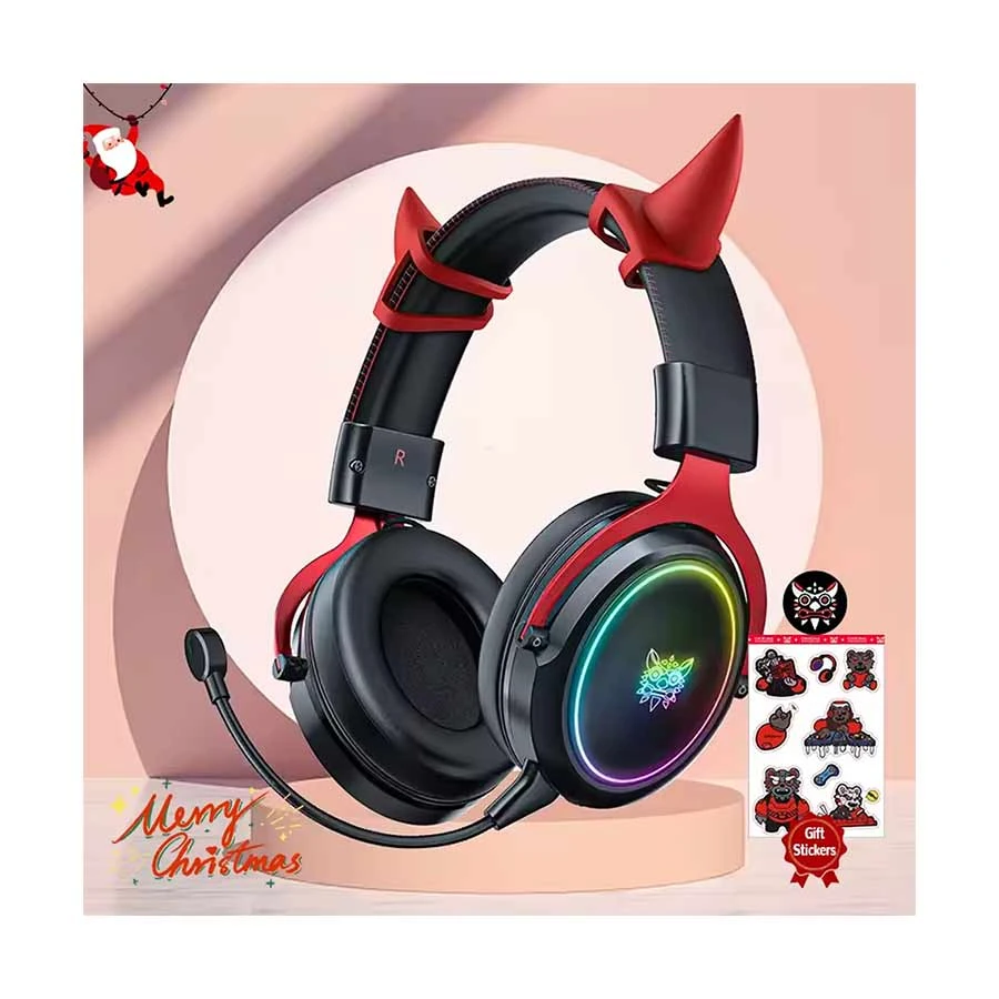 Picture of ONIKUMA X10 RGB Wired Black-Red Professional Gaming Headphone