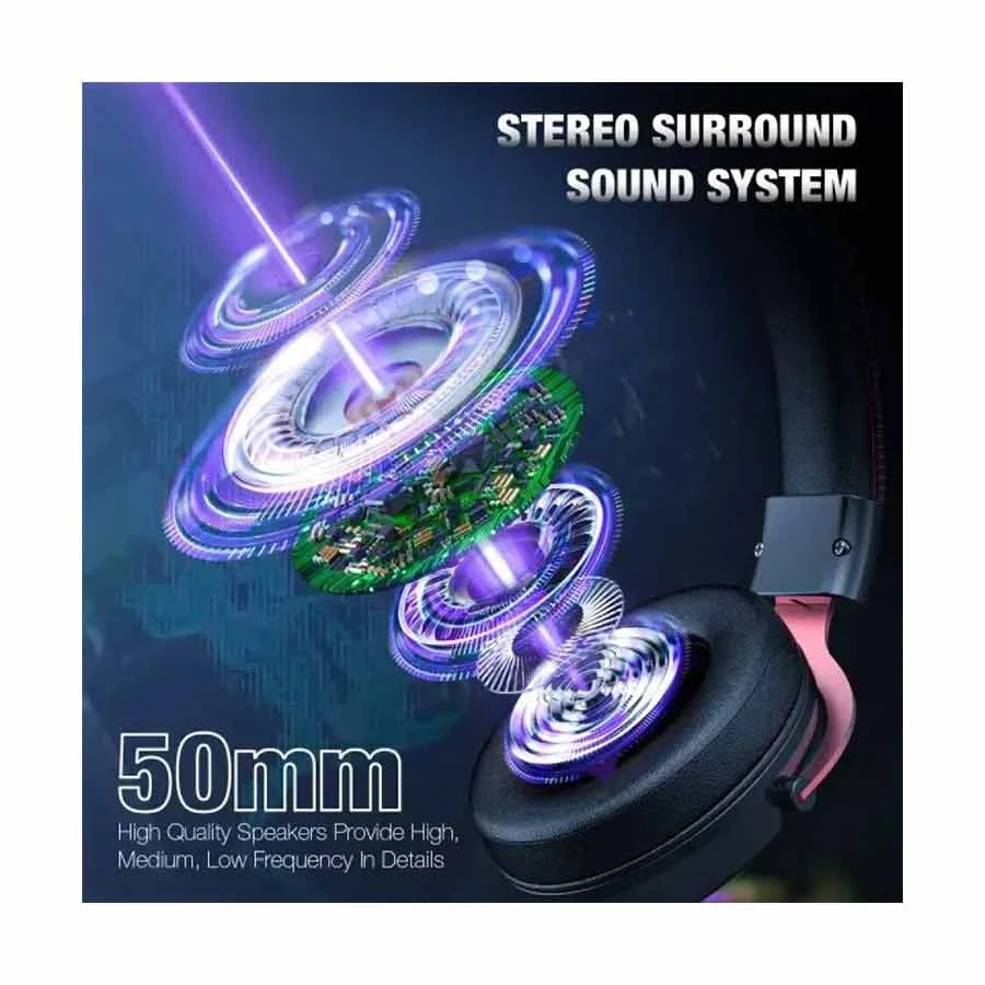 Picture of ONIKUMA X10 RGB Wired Black-Red Professional Gaming Headphone