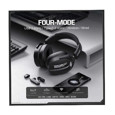 Picture of Onikuma GT887 4-Mode Black Bluetooth Headphone
