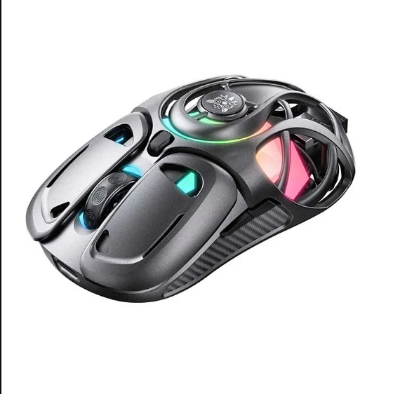 Picture of Onikuma DM02 Lightweight Honeycomb RGB Tri Mode Wireless Black Gaming Mouse