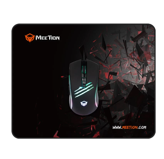 Picture of Meetion MT-C011 USB Black Gaming Mouse with Mouse Pad