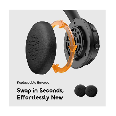 Picture of Oraimo BoomPop Air OHP-316 Bluetooth Gravity Black Headphone