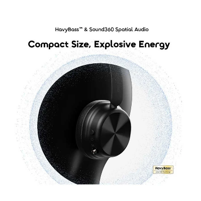 Picture of Oraimo BoomPop Air OHP-316 Bluetooth Gravity Black Headphone
