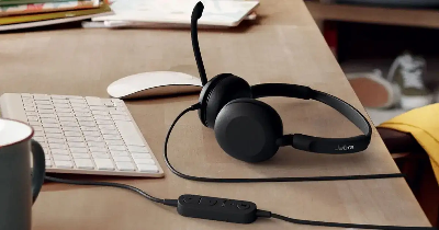 Picture of Jabra Evolve 10 USB-A Stereo Black Headphone