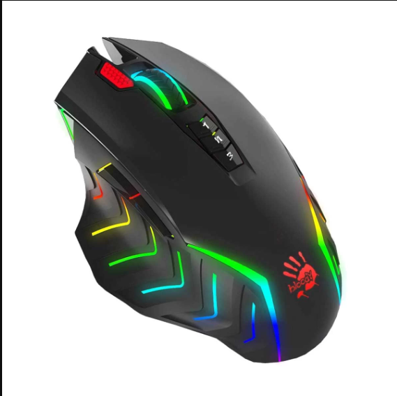 Picture of A4TECH Bloody J95s 2-FIRE RGB ANIMATION Stone Black Wired Gaming Mouse