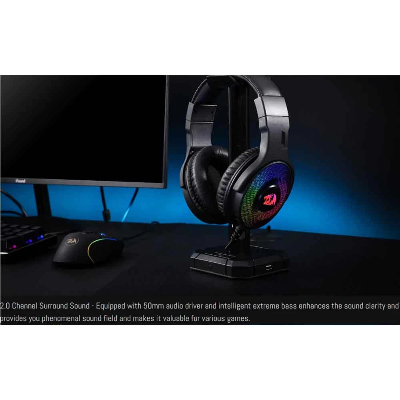 Picture of Redragon Pandora H350-1 RGB Wired Over-Ear Black Gaming Headphone