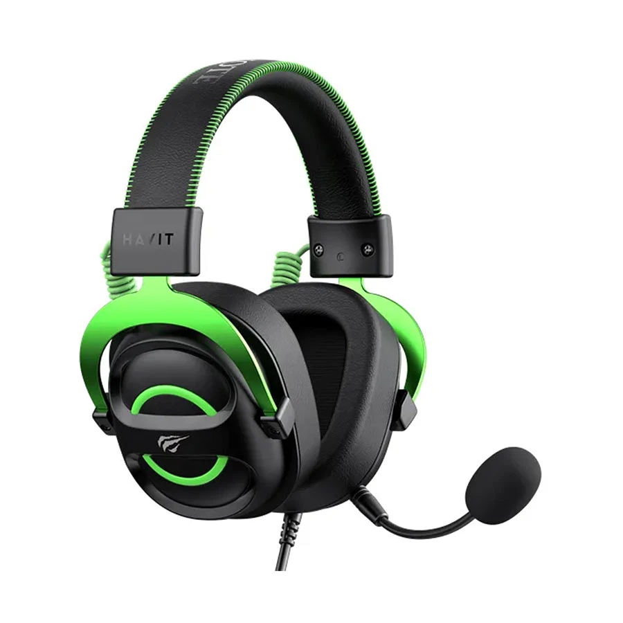 Picture of Havit Gamenote H2002E Wired Black & Green Gaming Headphone