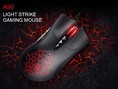 Picture of A4TECH Bloody A90 Light Strike RGB Black Gaming Mouse