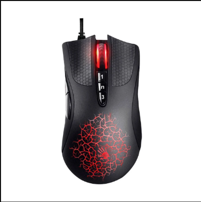 Picture of A4TECH Bloody A90 Light Strike RGB Black Gaming Mouse