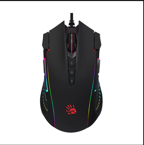 Picture of A4TECH Bloody J90S 2 Fire RGB Animation Black Gaming Mouse
