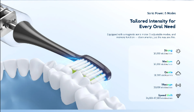 Picture of Oraimo Electric Toothbrush (OPC-ET500N)- GRAPHITE BLACK