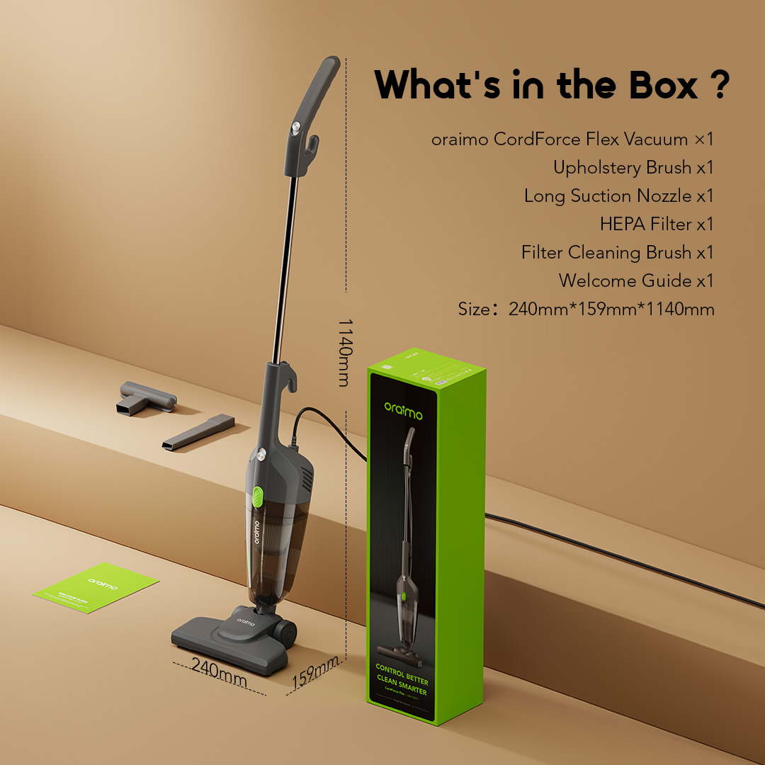 Picture of oraimo CordForce Flex Corded 2-in-1 Stick Vacuum