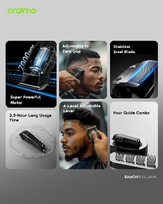 Picture of oraimo EasyCut Super Powerful Adjustable Hair Clipper
