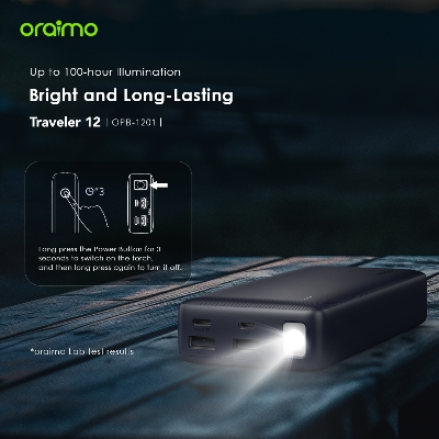 Picture of oraimo Traveler 12 20000mAh 12W Power Bank (OPB-1201)