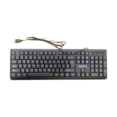 Picture of Havit KB376 USB Black Keyboard With Bangla