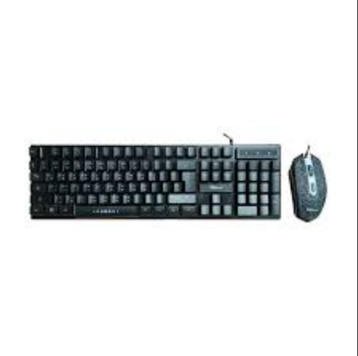 Picture of Pc Power PGC801DG17 Wired Black Gaming Keyboard & Mouse Combo with Bangla
