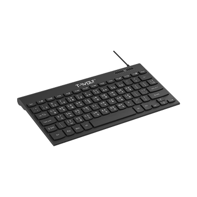 Picture of T-WOLF K220 Wired Black Office Keyboard with Bangla