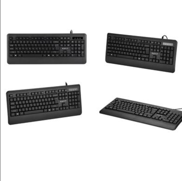 Picture of Havit KB253 Wired Black Exquisite Keyboard with Bangla