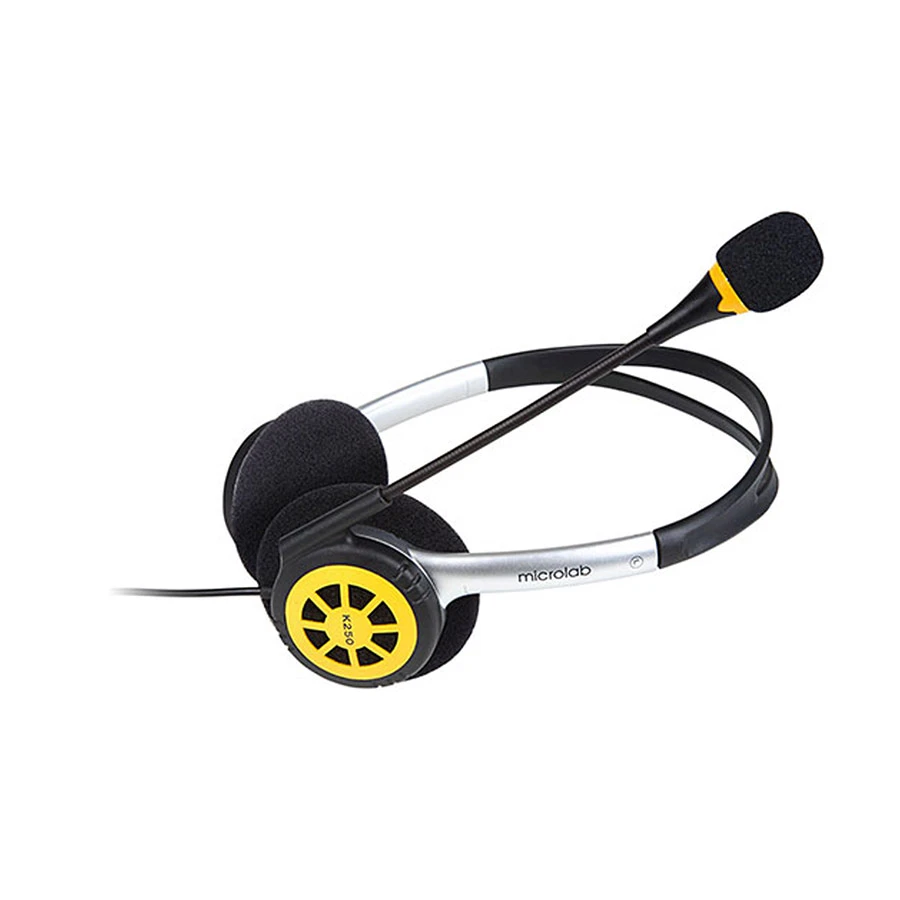 Picture of Microlab K250 Super Stereo Wired Black & Silver Headphone