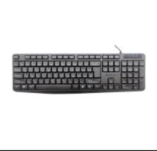Picture of Meetion K200 Wired Black Standard Chocolate Keyboard with Bangla