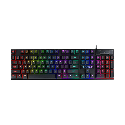 Picture of T-WOLF T20 RGB Wired Black Gaming Keyboard