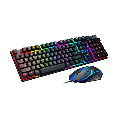 Picture of T-WOLF TF200 Black Wired Keyboard & Mouse Gaming Combo