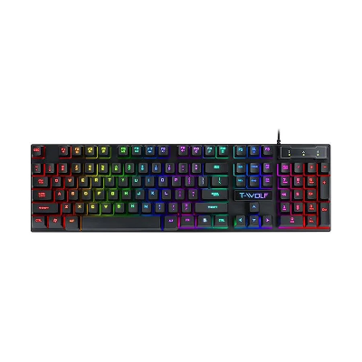 Picture of T-WOLF TF200 Black Wired Keyboard & Mouse Gaming Combo