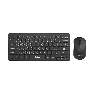 Picture of Pc Power PCK-226 + PCM-936 Wireless Black Keyboard & Mouse Combo with Bangla
