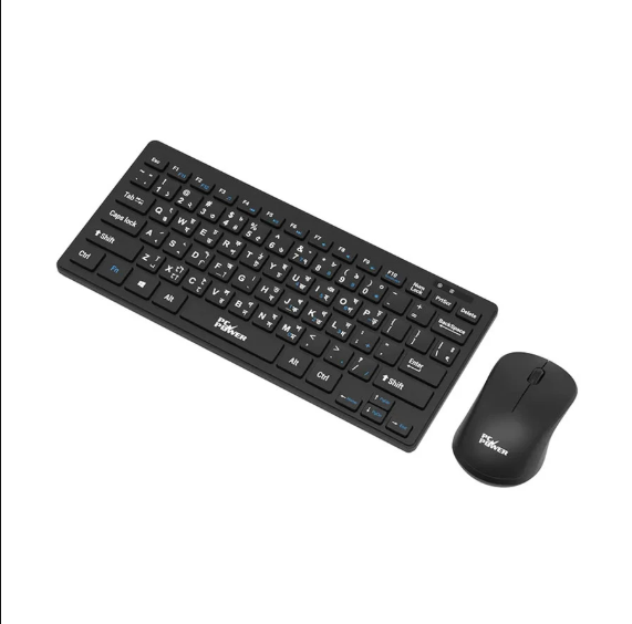 Picture of Pc Power PCK-226 + PCM-936 Wireless Black Keyboard & Mouse Combo with Bangla