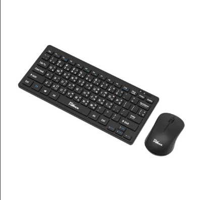 Picture of Pc Power PCK-226 + PCM-936 Wireless Black Keyboard & Mouse Combo with Bangla
