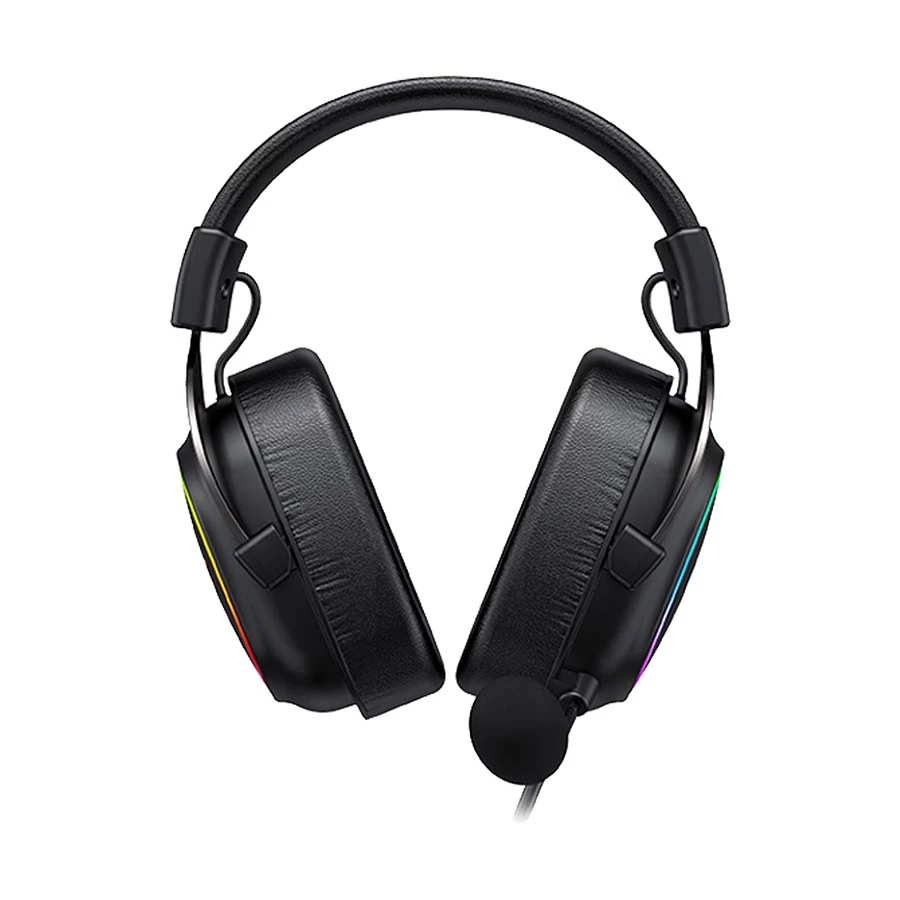 Picture of Havit HV-H2002P Over-Ear Wired Black+Ochre Gaming Headphone
